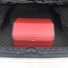 Car Trunk Organizer Foldable Waterproof Leather Washable High Capacity